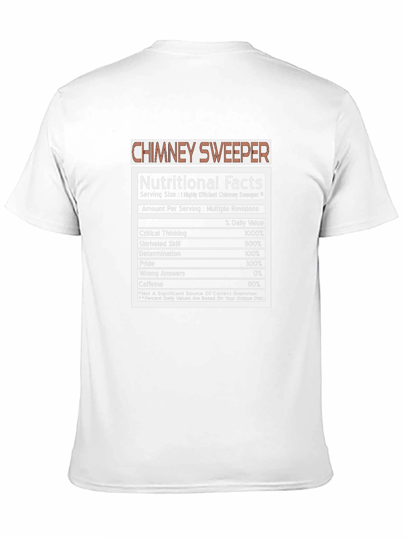 Camiseta Chimenea Nutricional Divertida