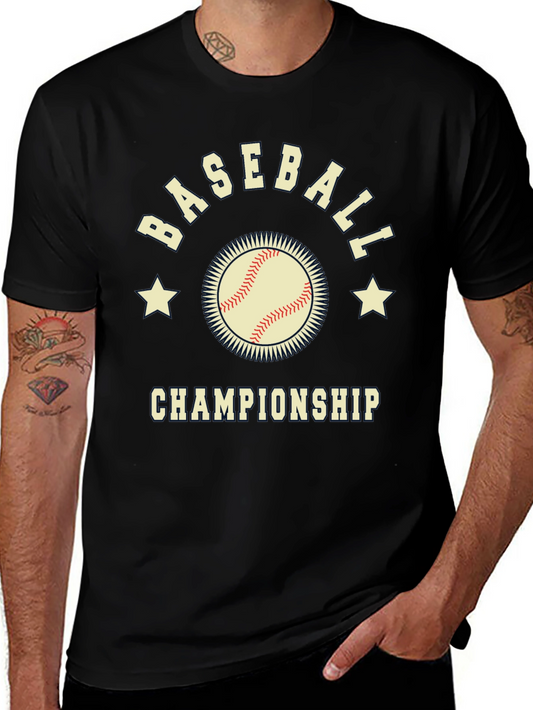 Camiseta Negra de Béisbol - Campeonato