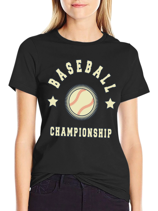 Camiseta Negra de Béisbol - Campeonato