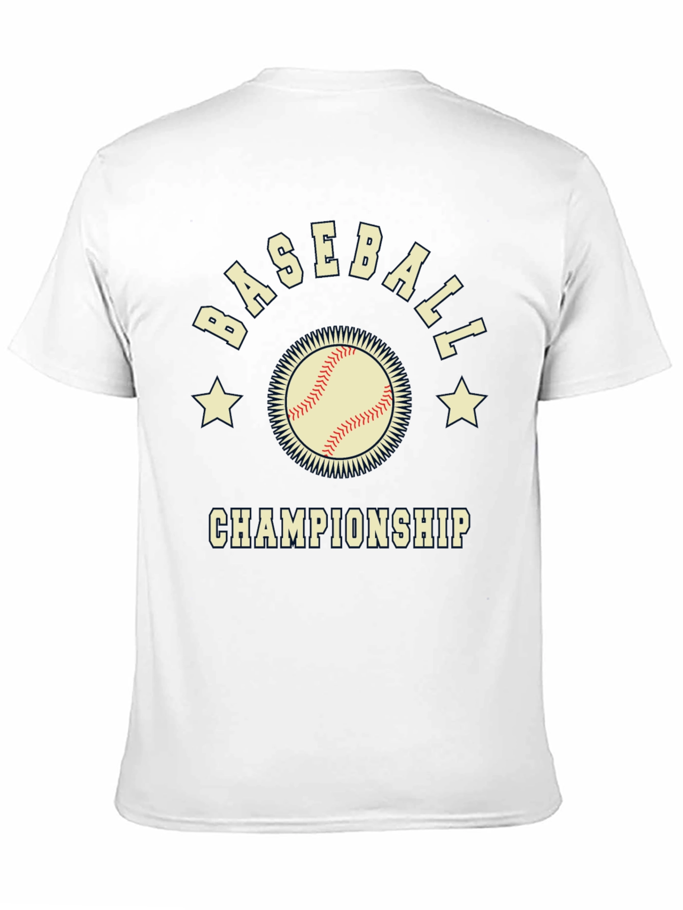 Camiseta Negra de Béisbol - Campeonato