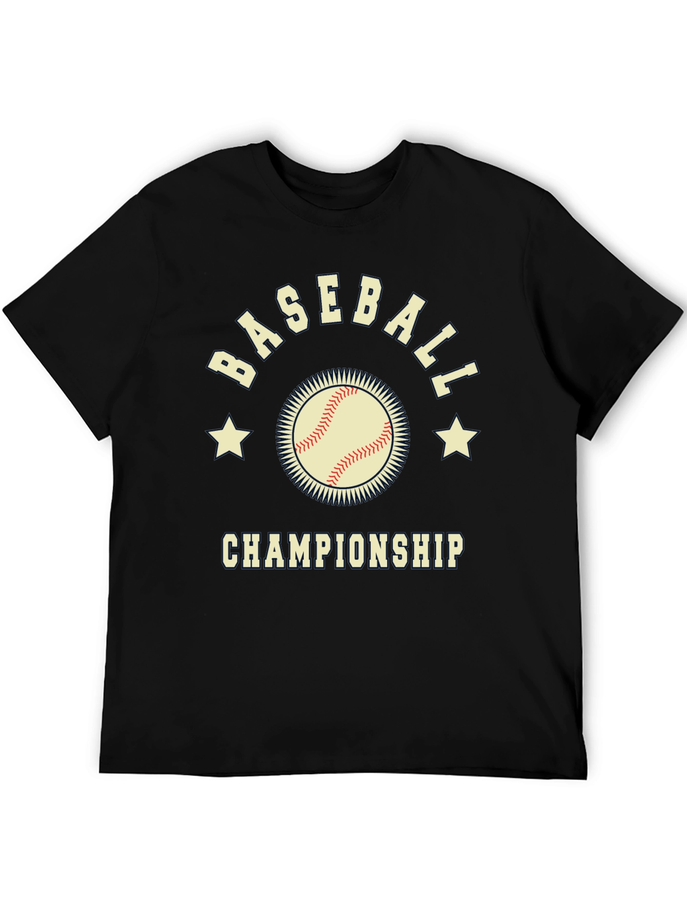 Camiseta Negra de Béisbol - Campeonato