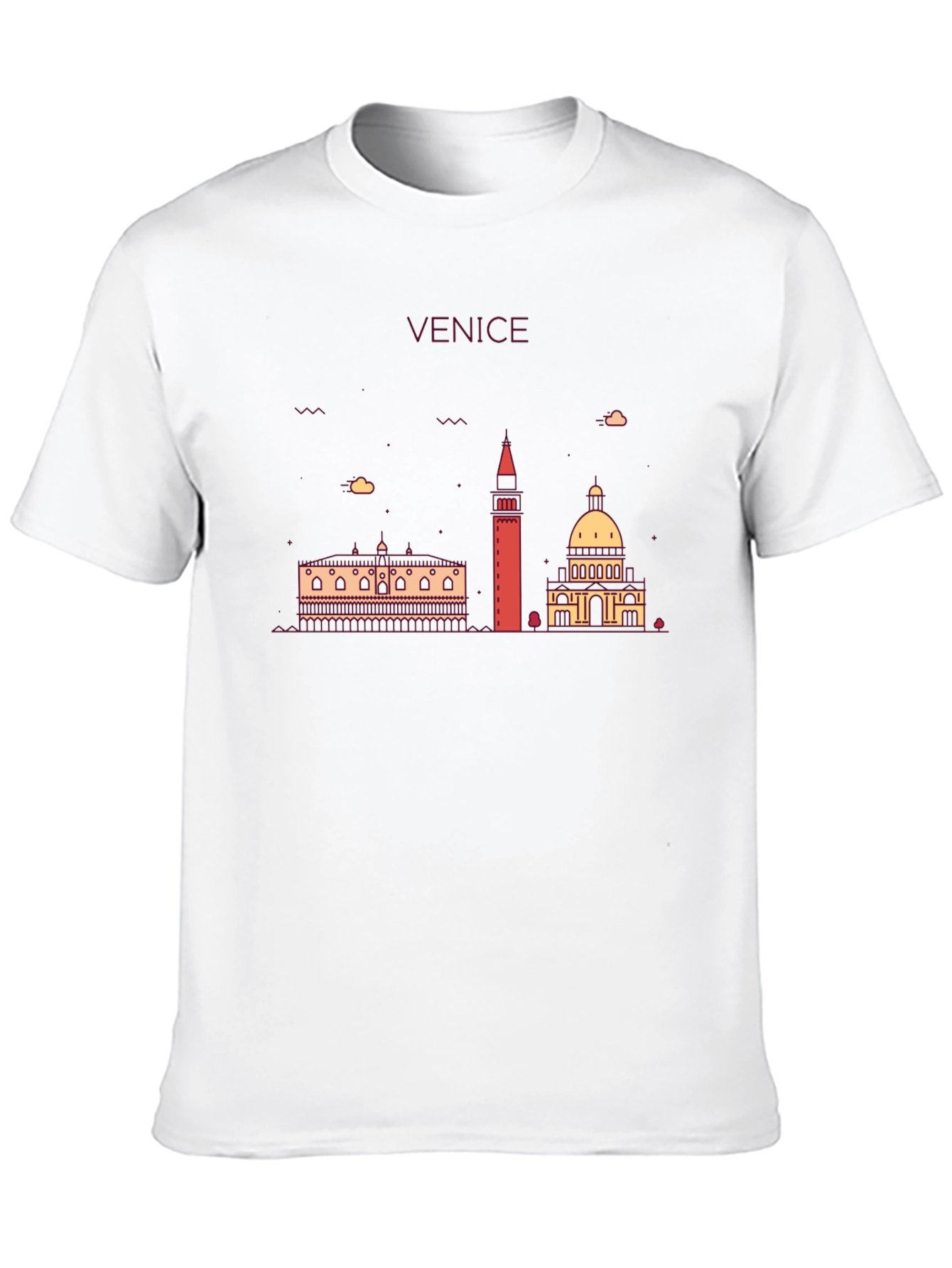 Camiseta Negra Venecia Diseño Urbano