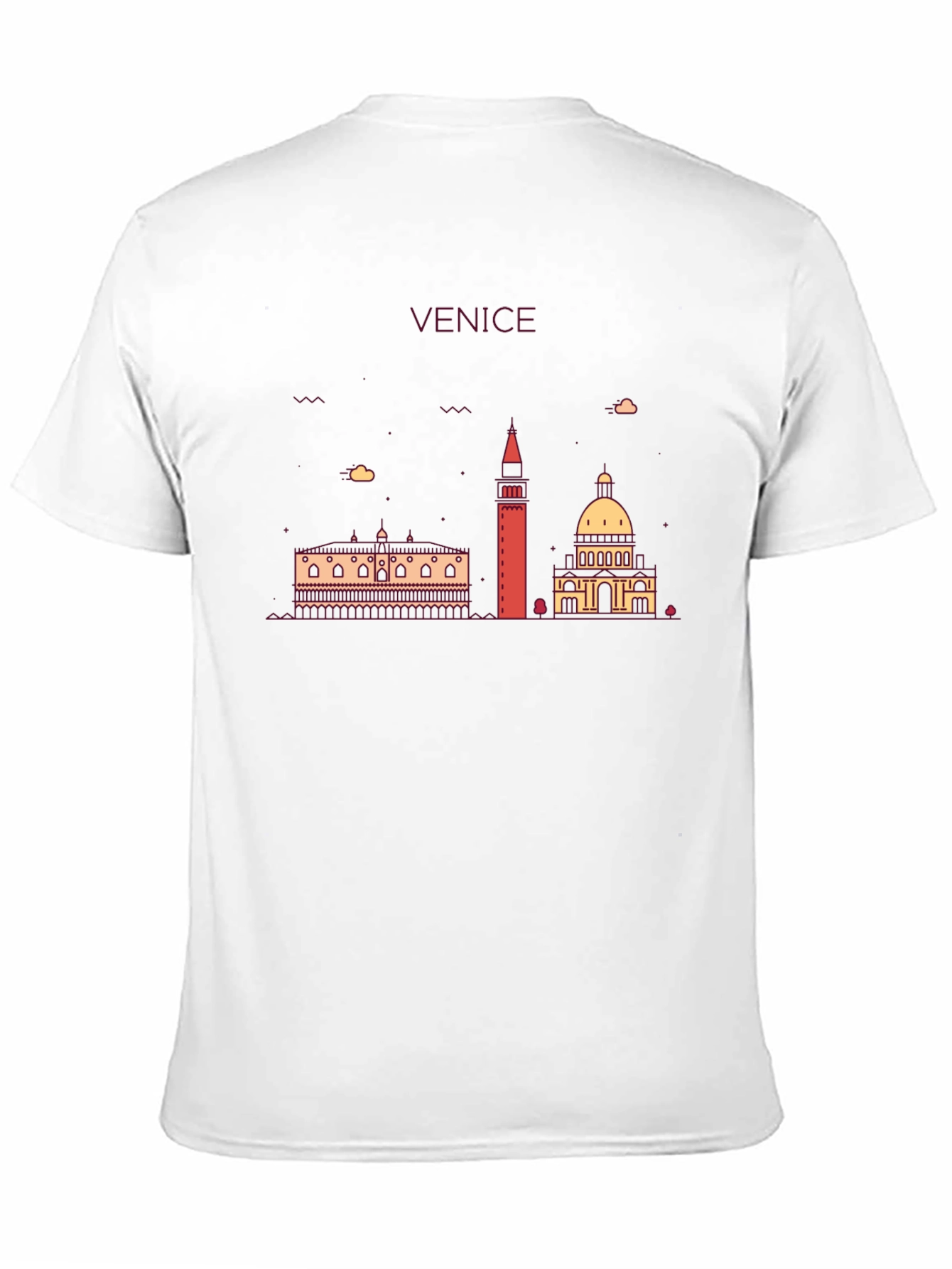 Camiseta Negra Venecia Diseño Urbano