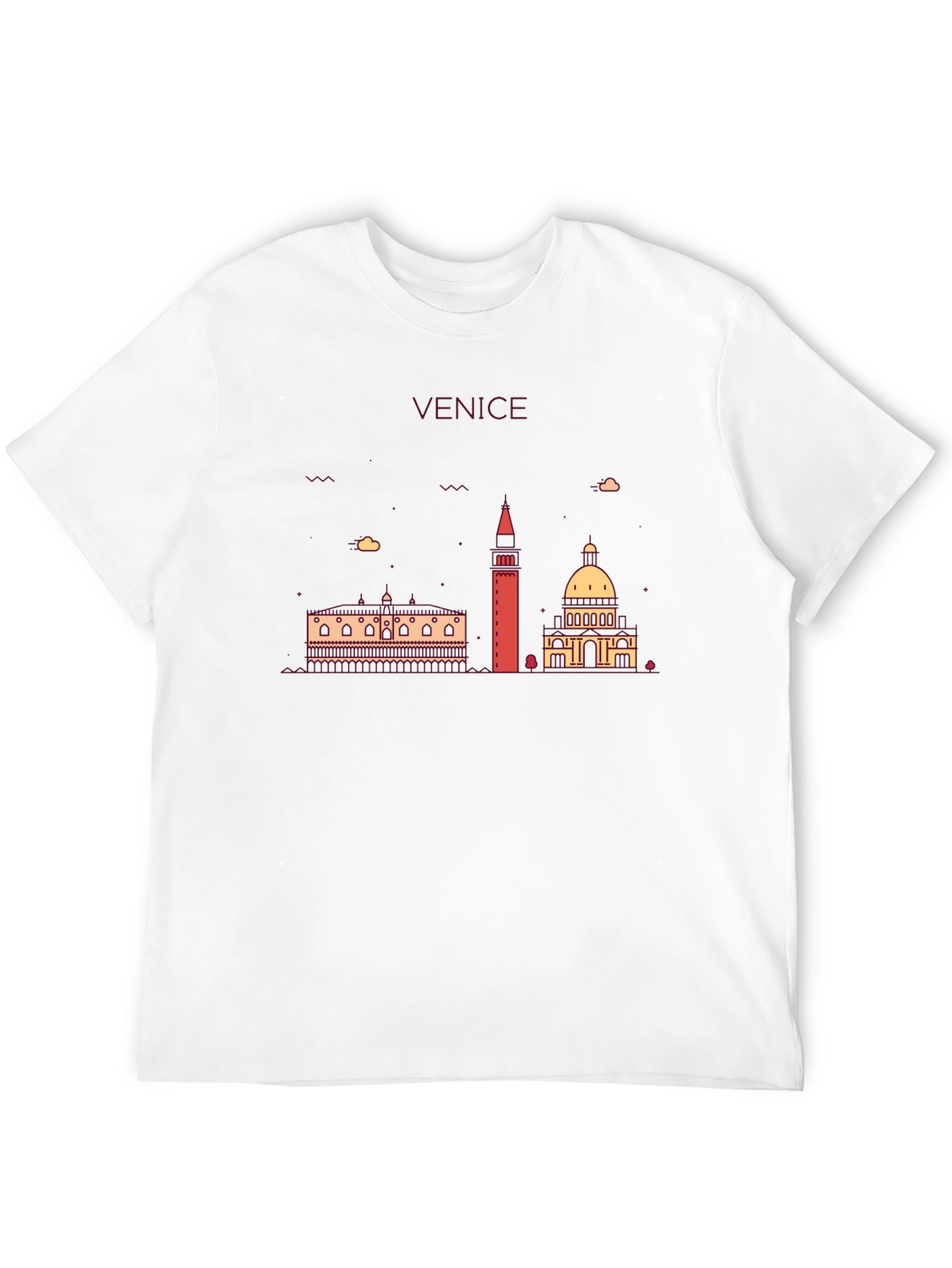 Camiseta Negra Venecia Diseño Urbano