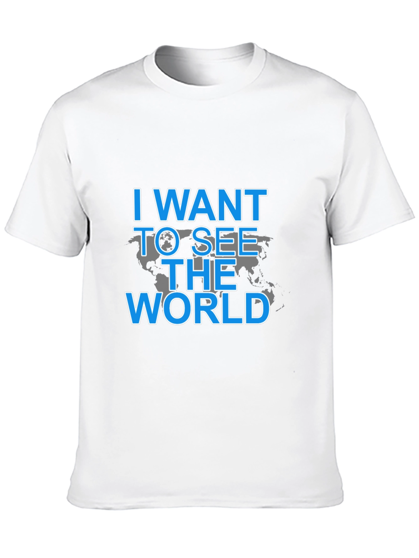 Camiseta Negra: I Want To See The World