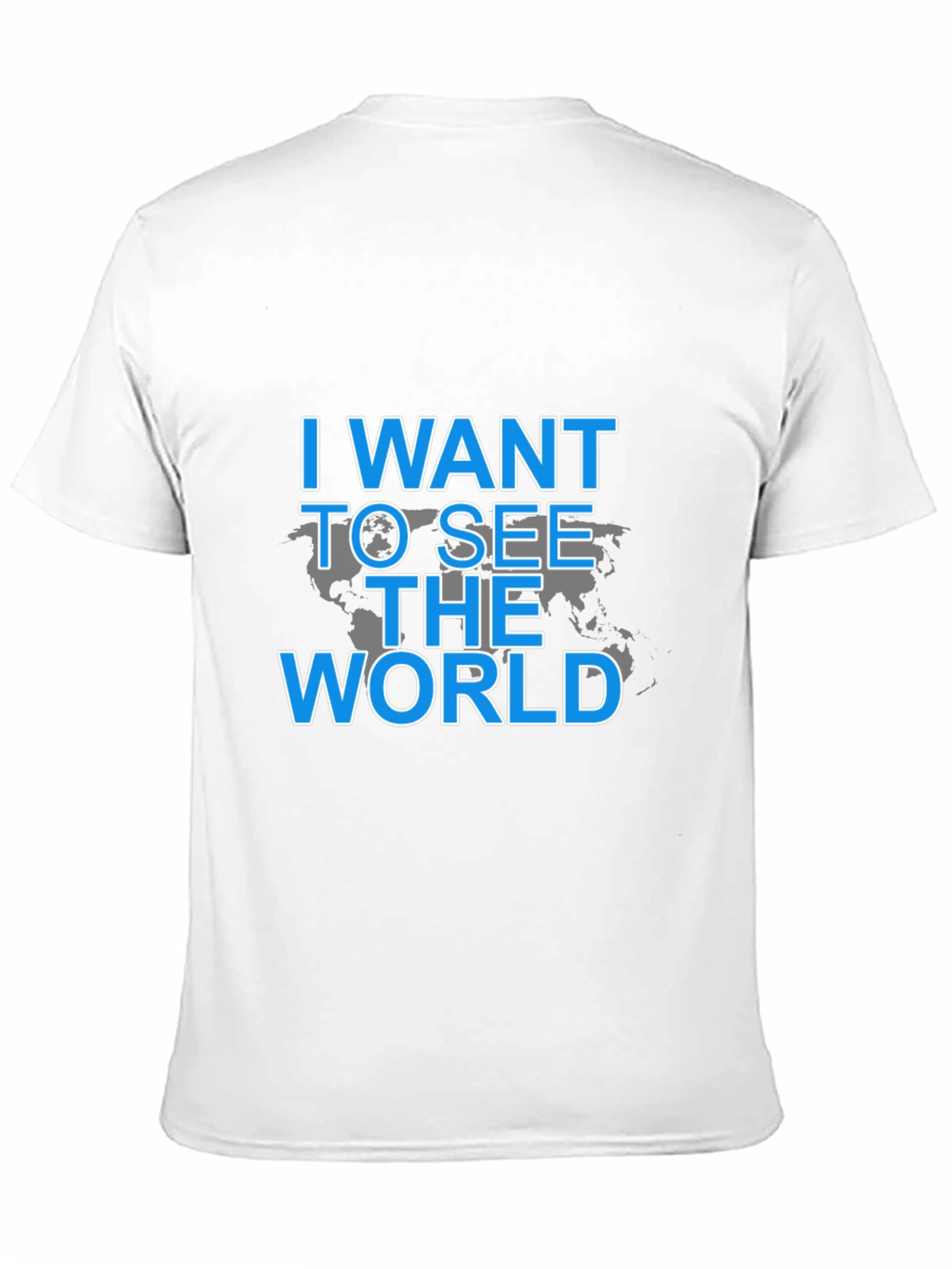 Camiseta Negra: I Want To See The World