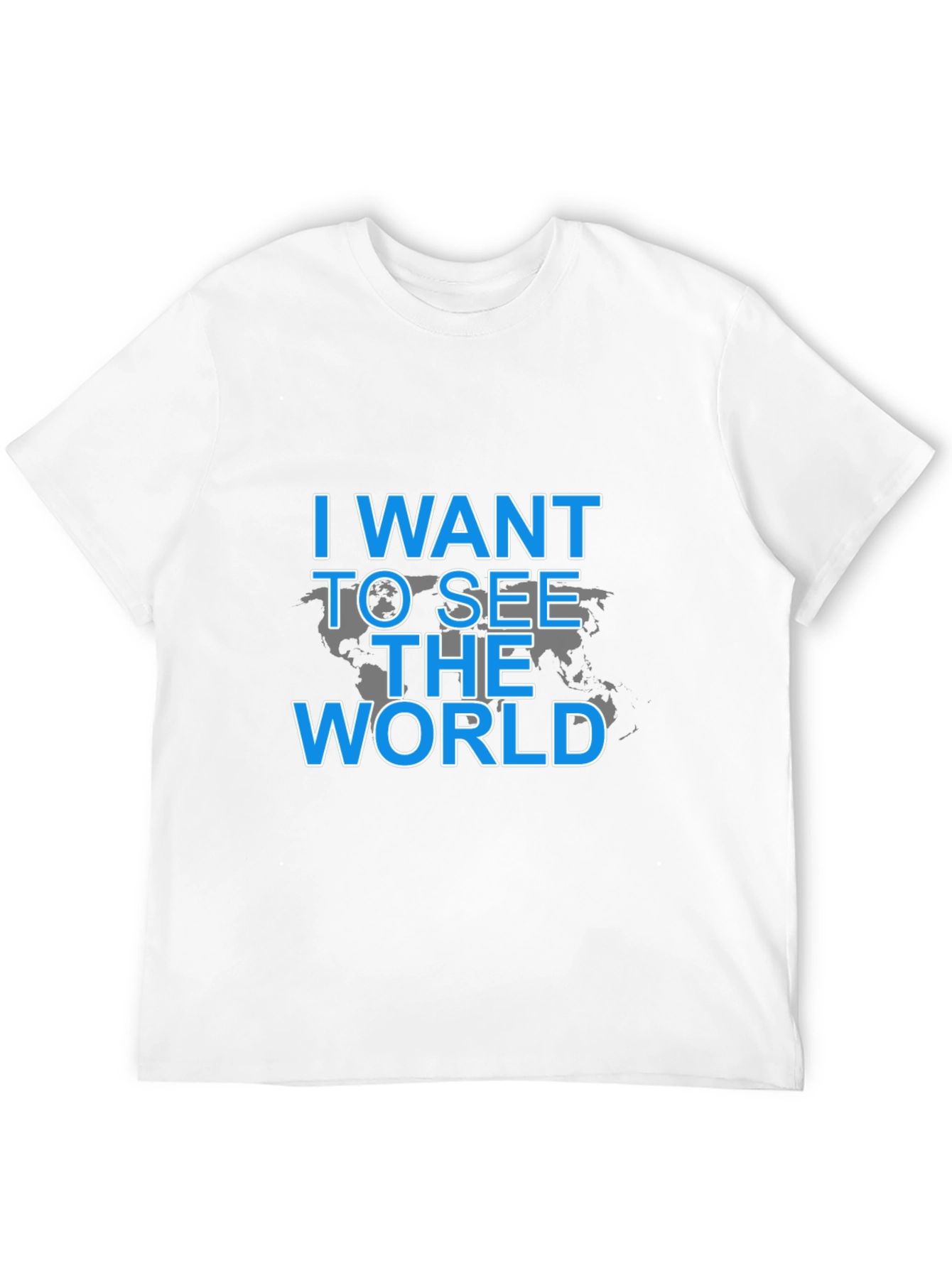 Camiseta Negra: I Want To See The World