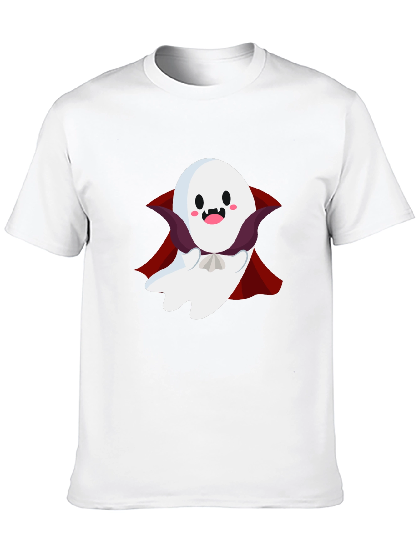 Camiseta Negra con Fantasma de Halloween