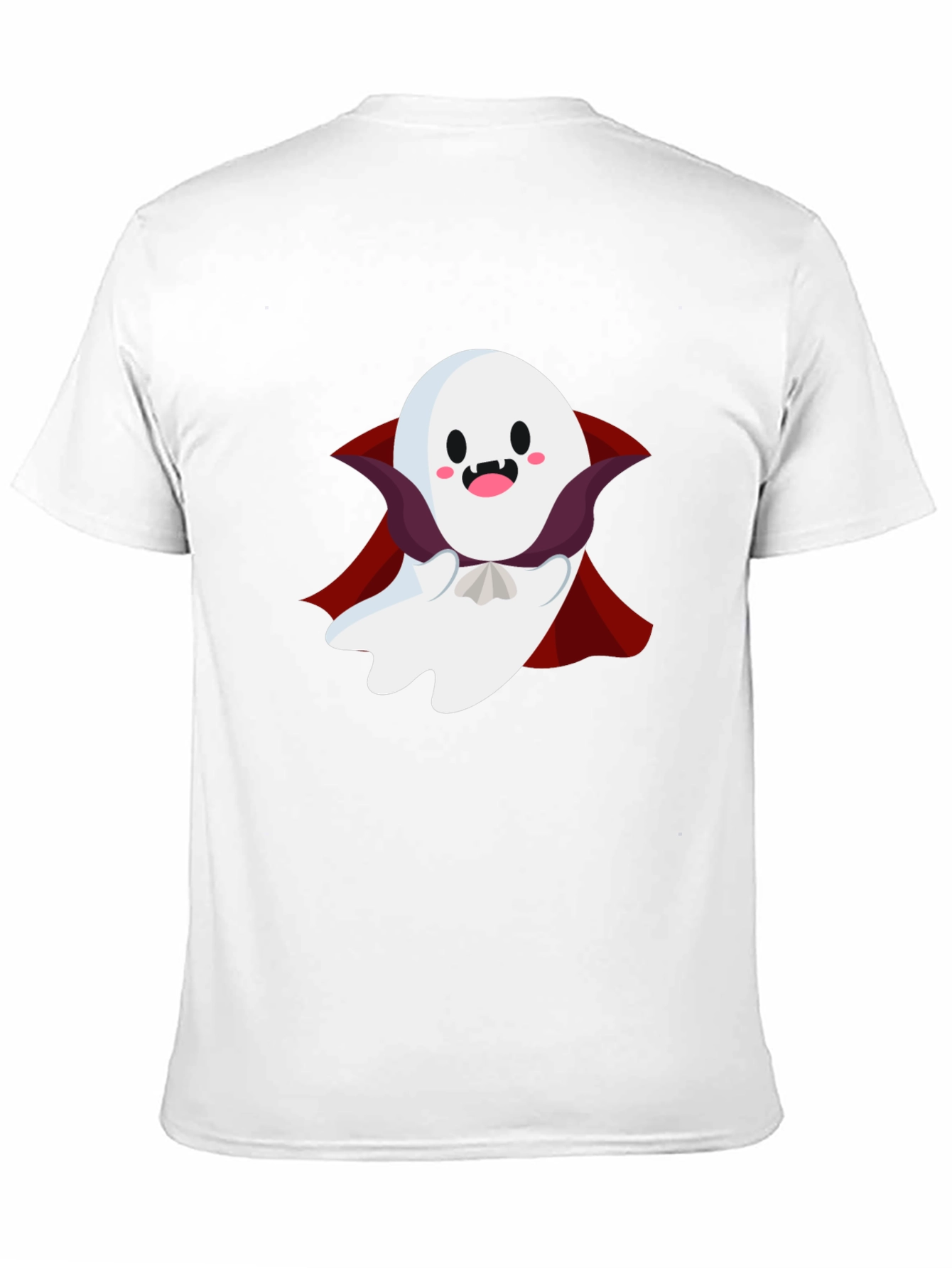 Camiseta Negra con Fantasma de Halloween