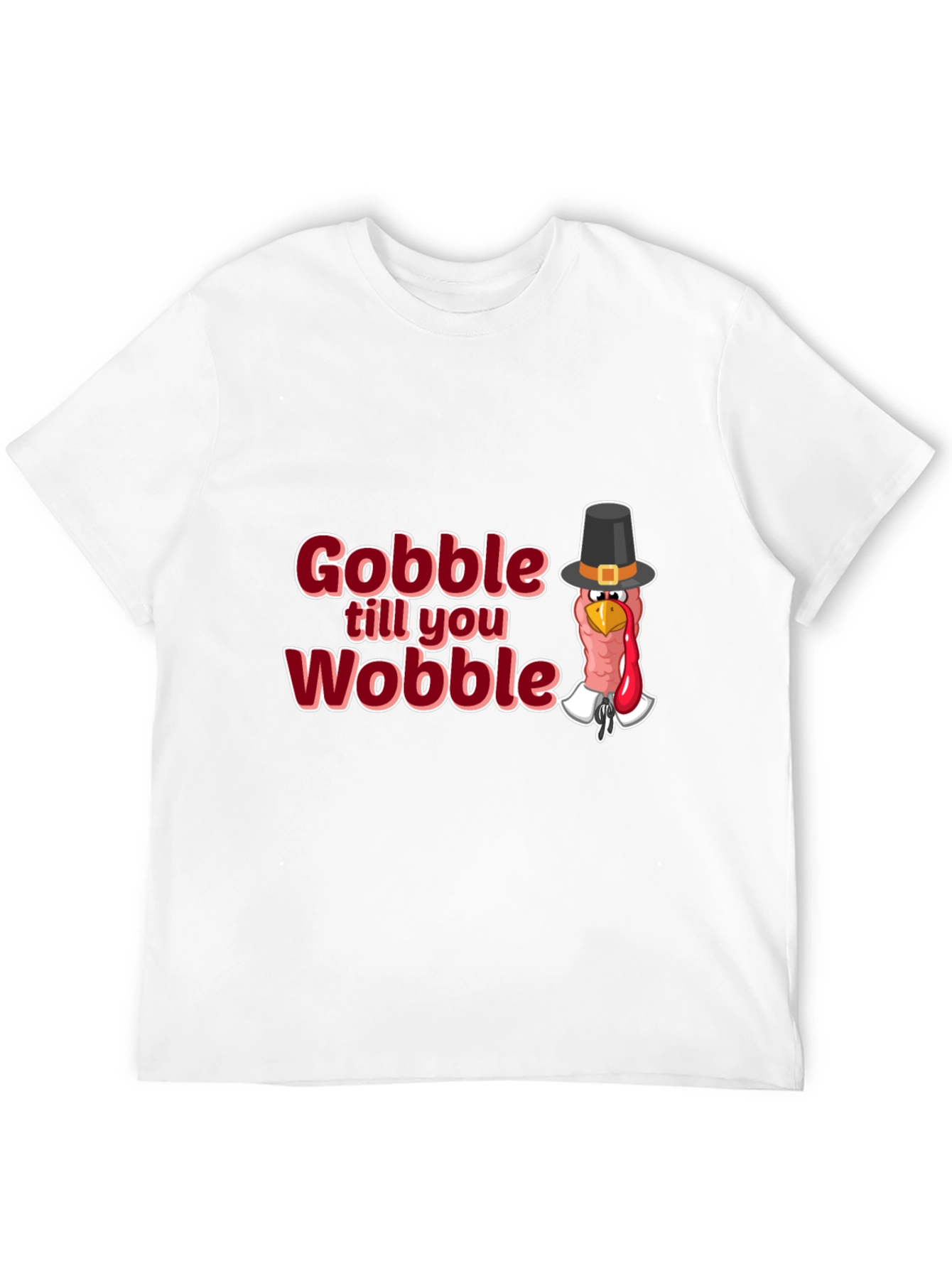 Camiseta Negra Festiva Gobble till you Wobble