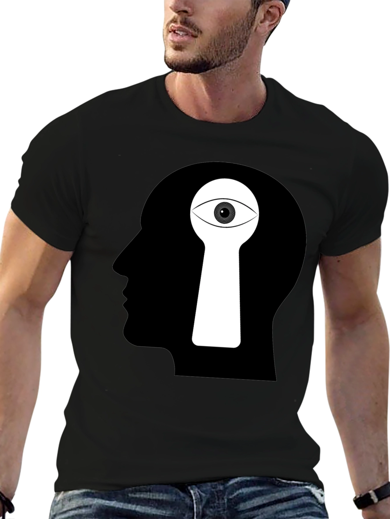 Camiseta Negra Ojo Mental