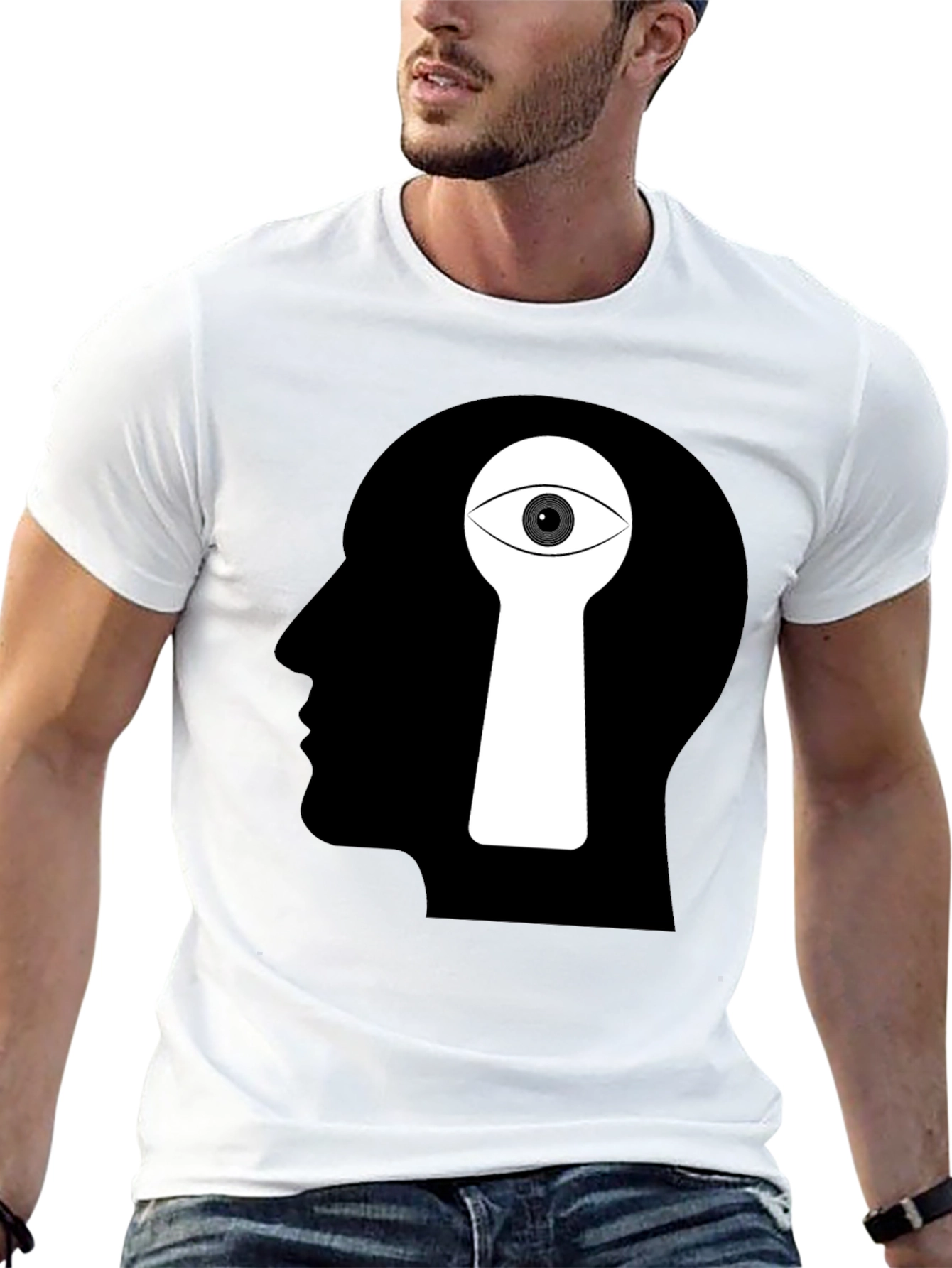Camiseta Negra Ojo Mental