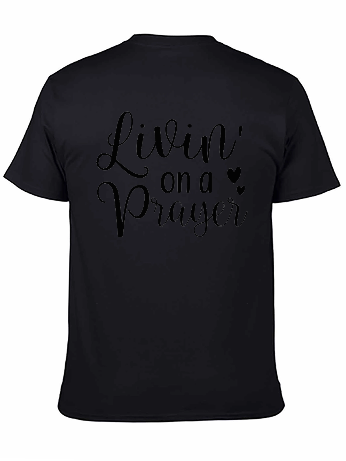 Camiseta Negra: Livin on a Prayer