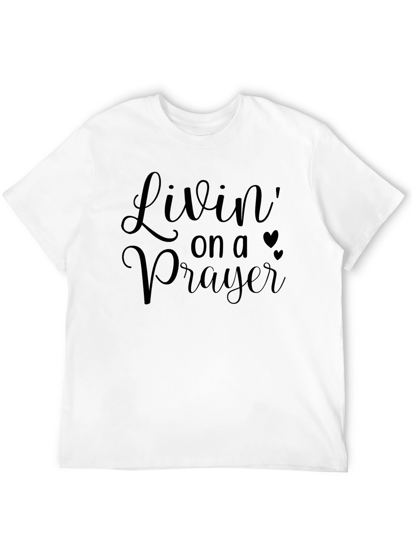 Camiseta Negra: Livin on a Prayer