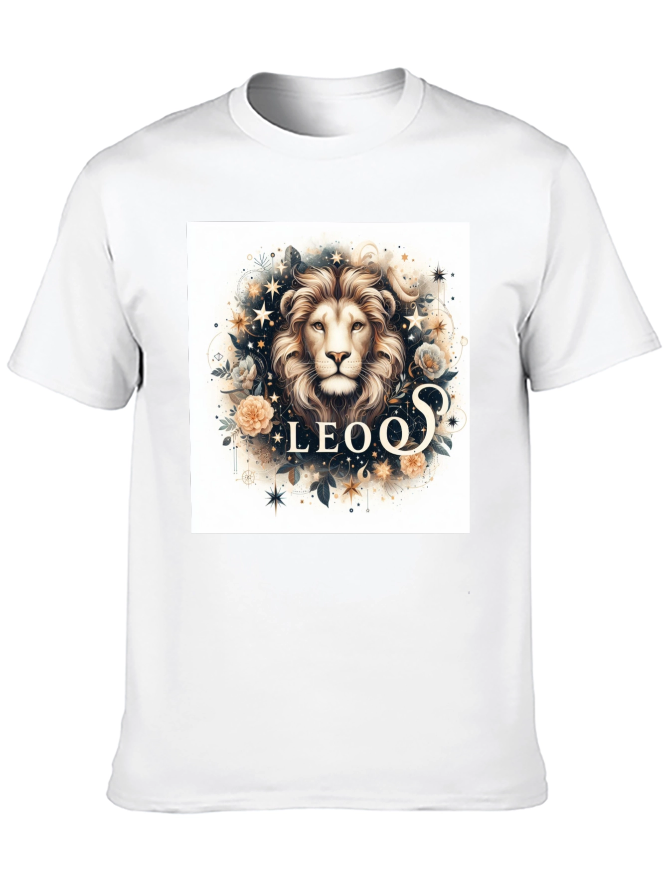 Camiseta Negra Zodiaco Leo: Elegancia Estelar