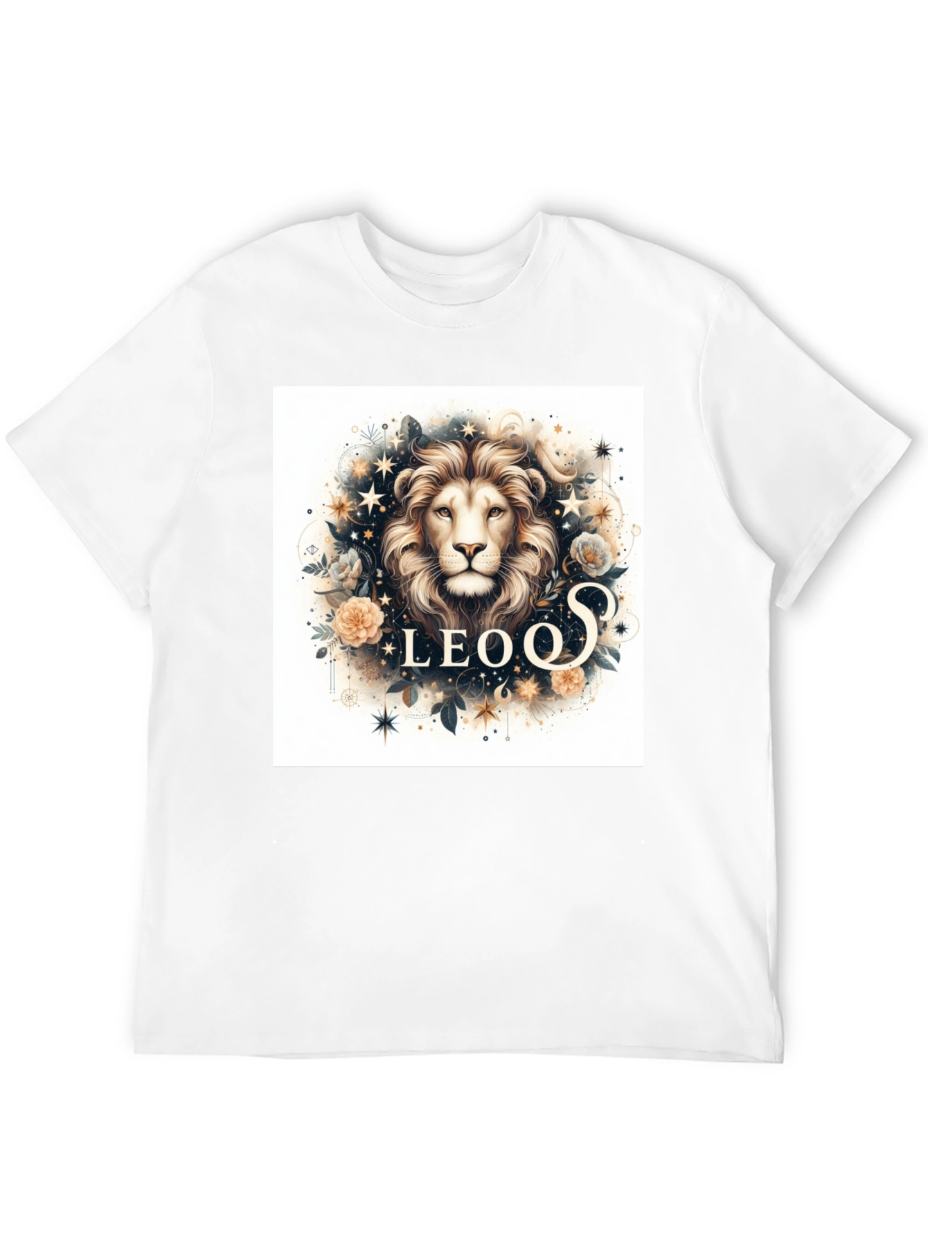 Camiseta Negra Zodiaco Leo: Elegancia Estelar
