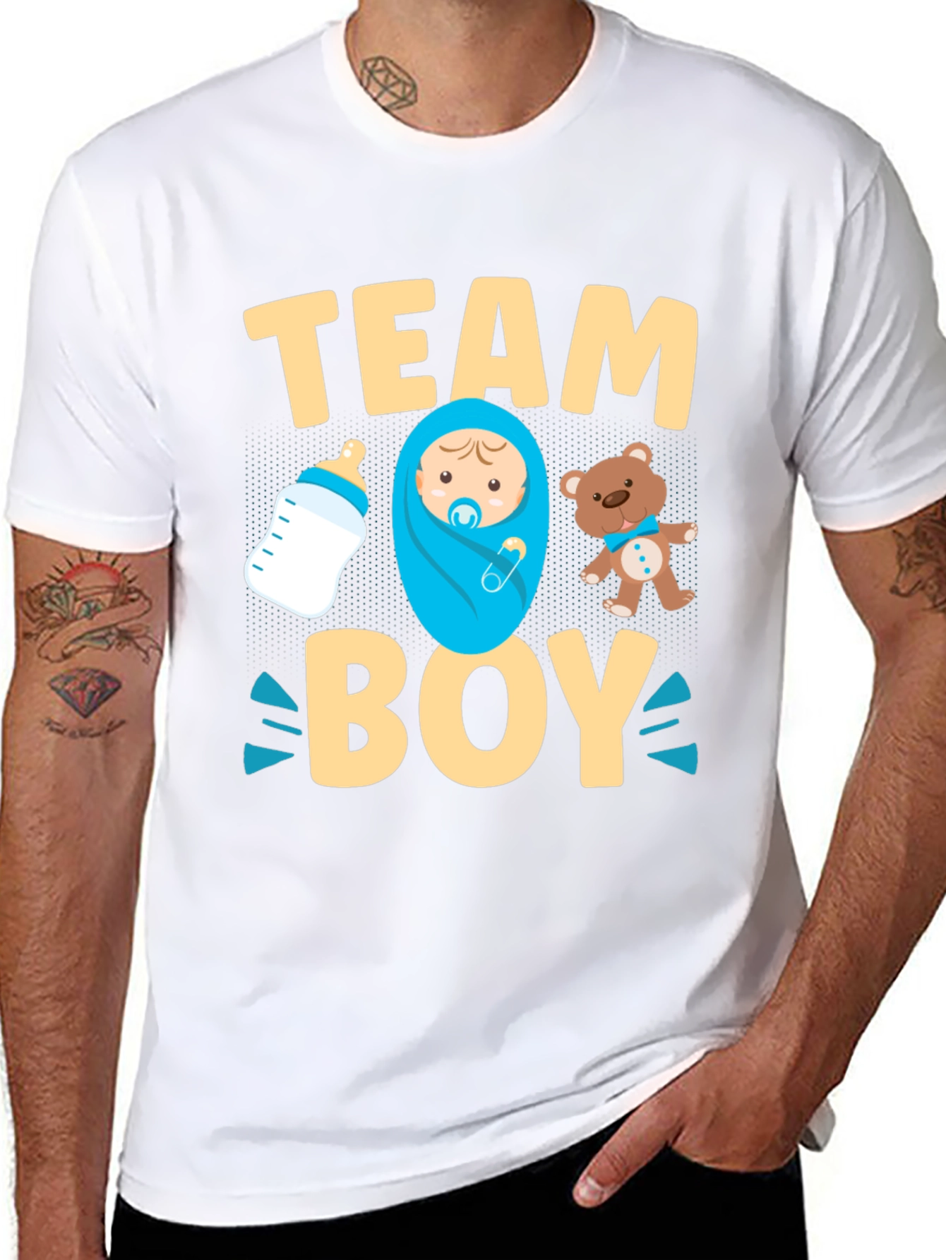 Camiseta Team Boy - Revelación de Género