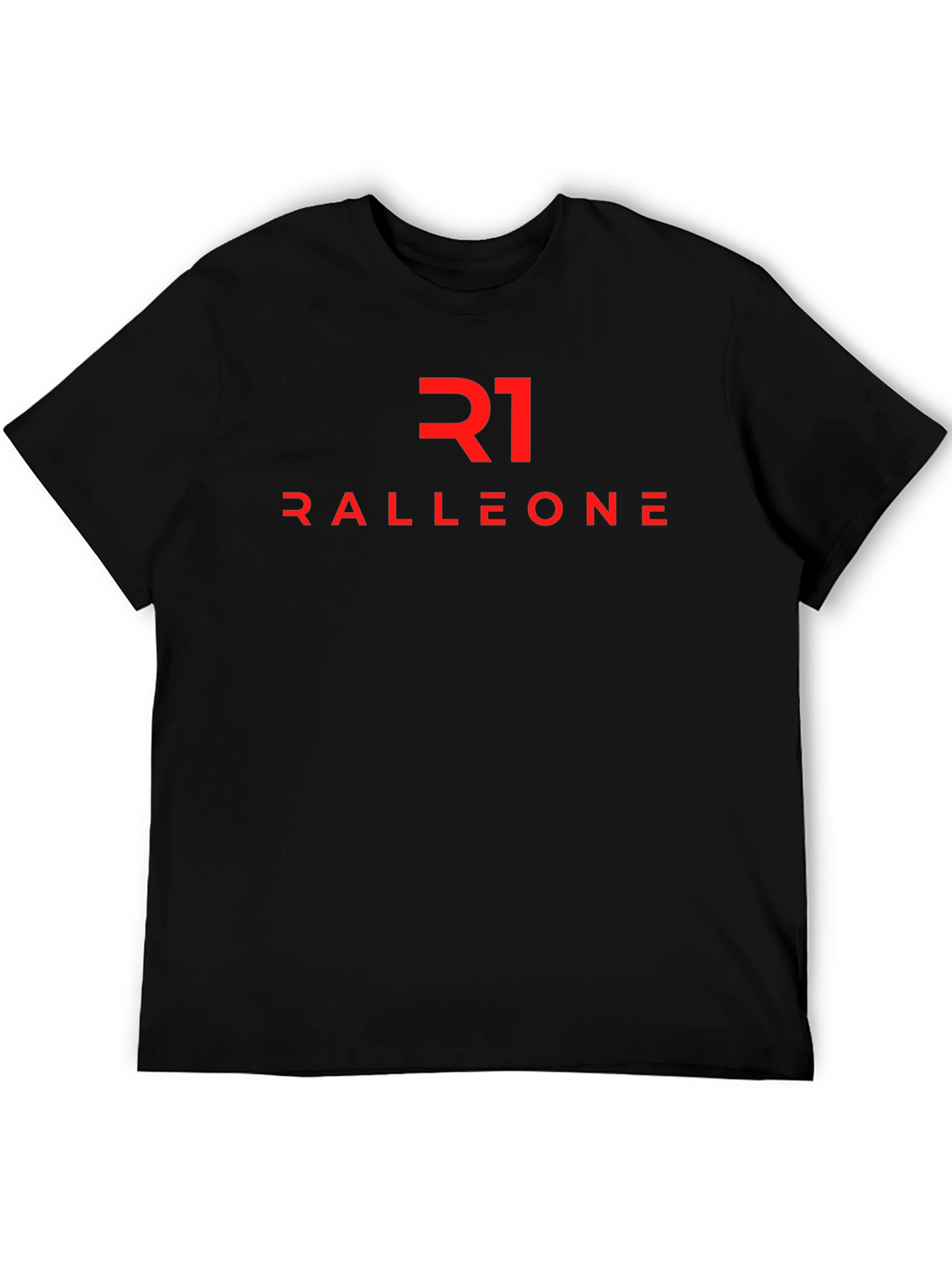 Camiseta Negra RALLEONE - Diseño Moderno y Atractivo