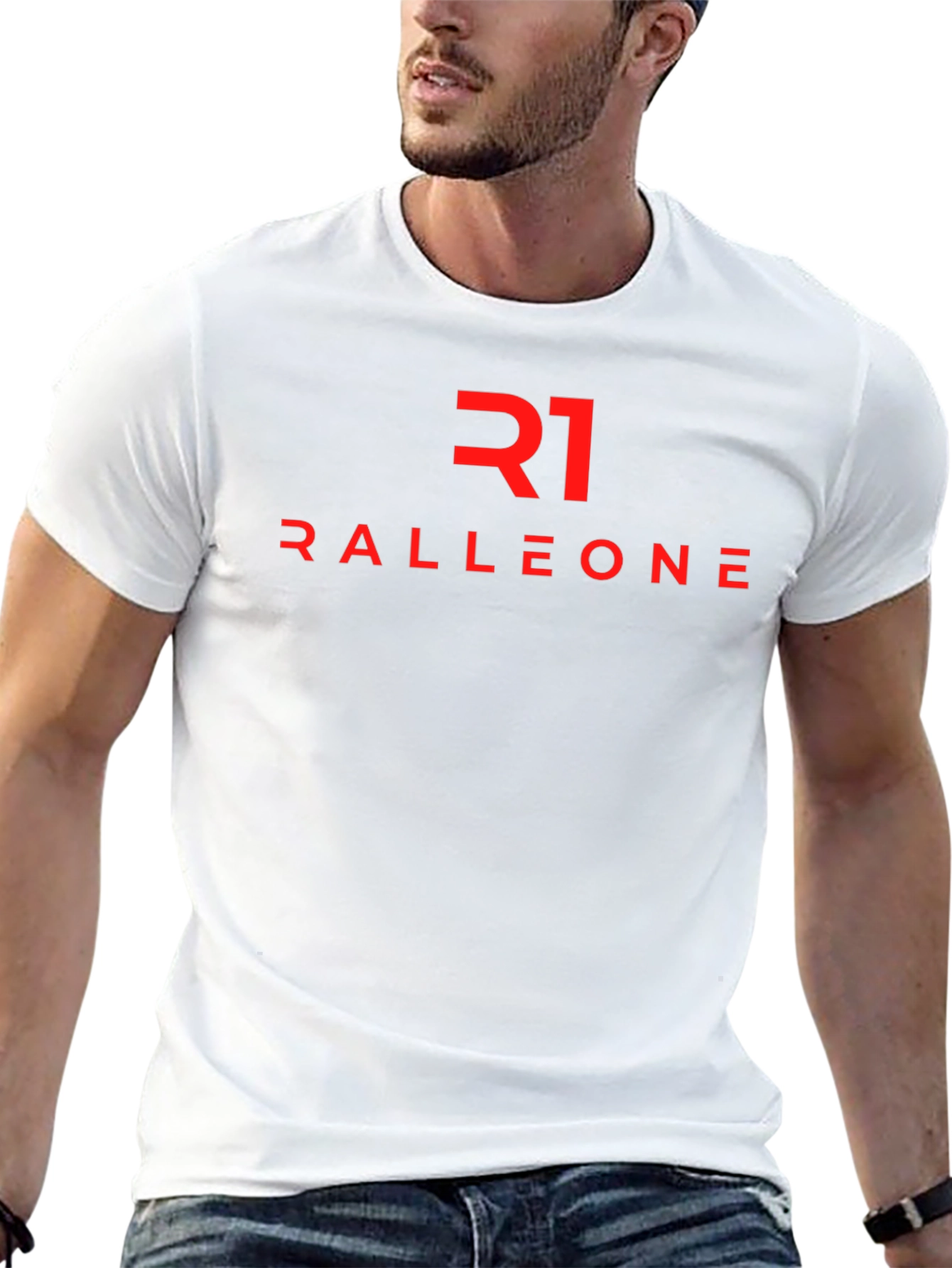 Camiseta Negra RALLEONE - Diseño Moderno y Atractivo