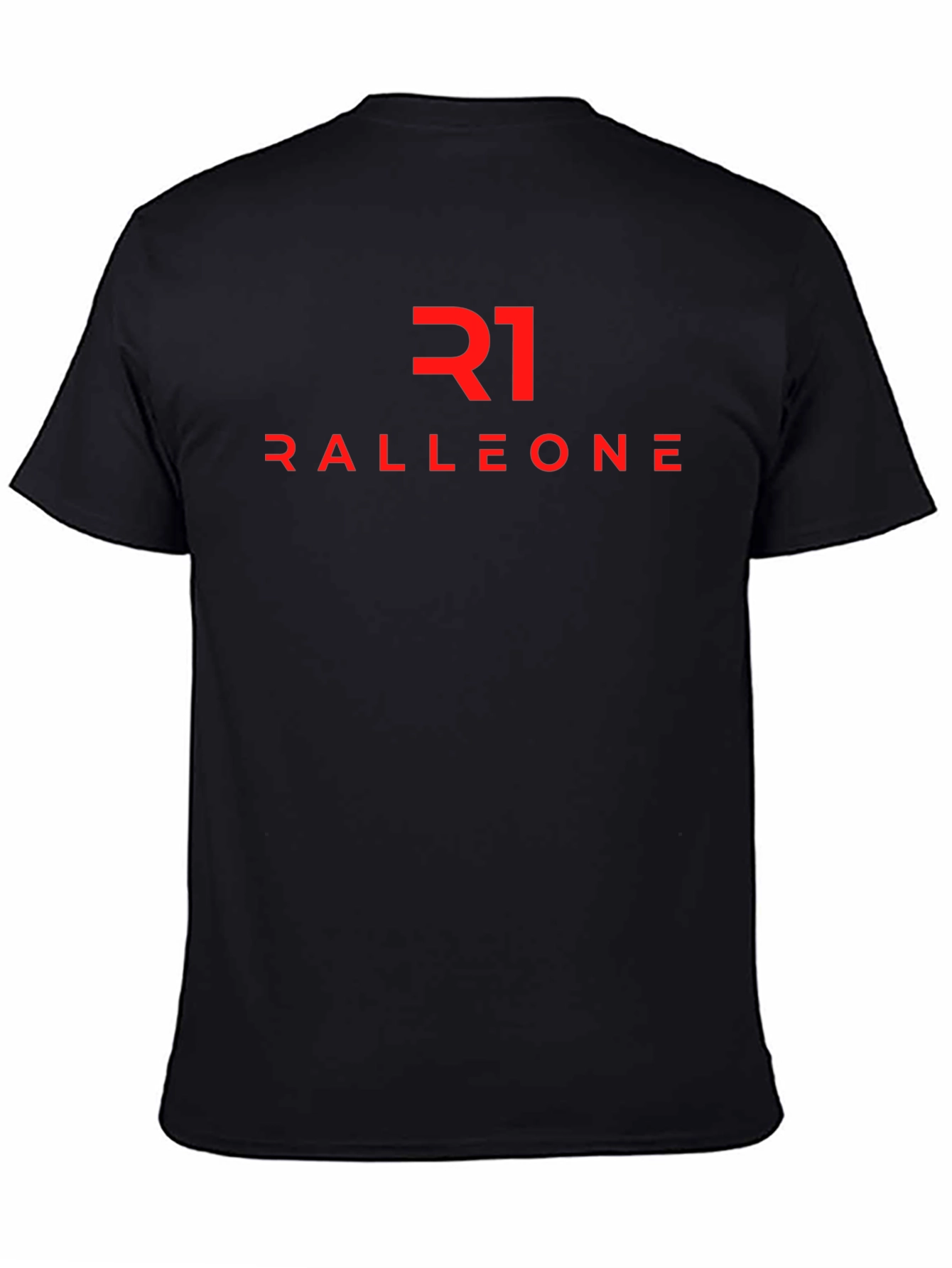 Camiseta Negra RALLEONE - Diseño Moderno y Atractivo