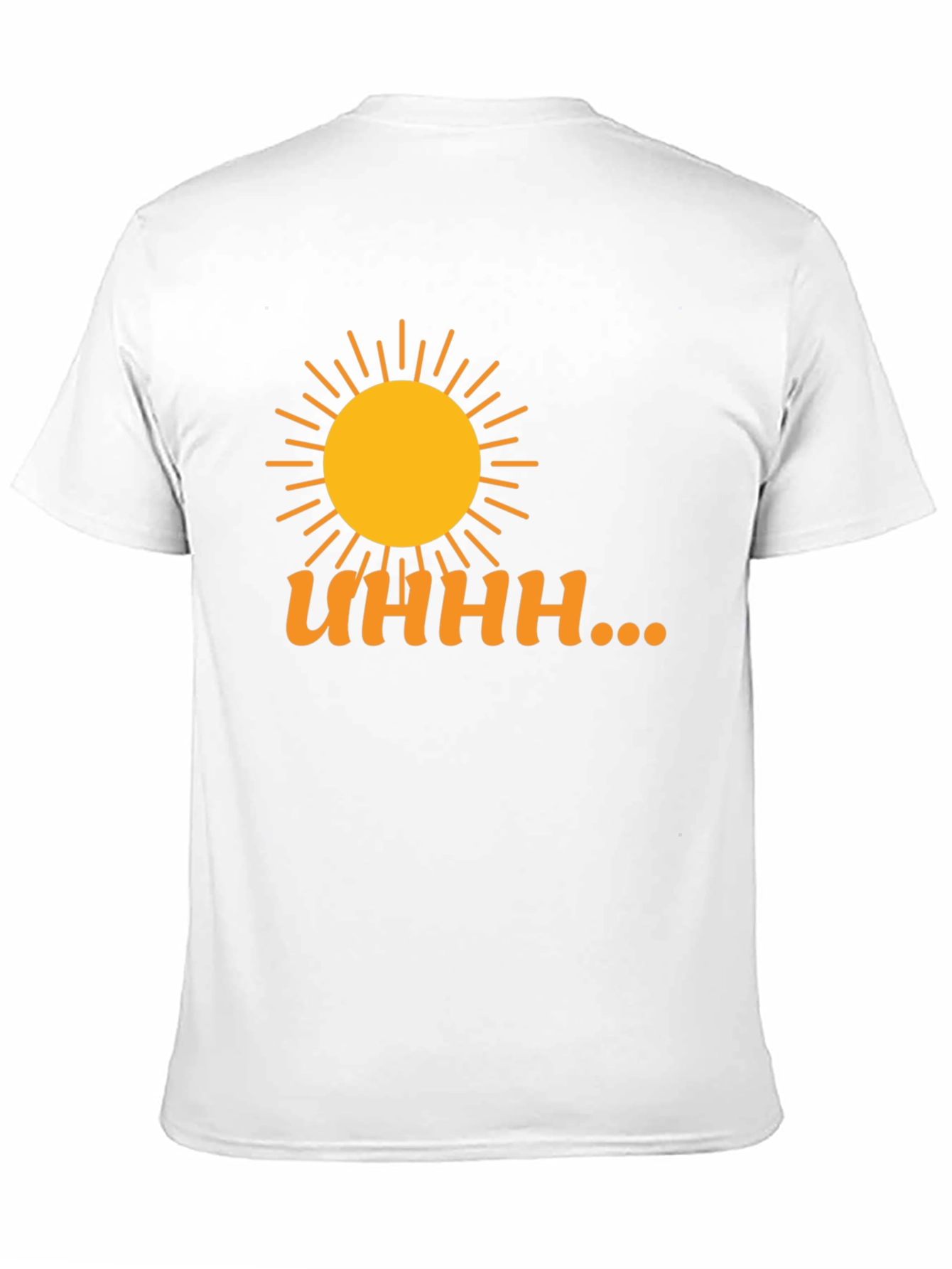 Camiseta Negra Estampada Sol y Humor
