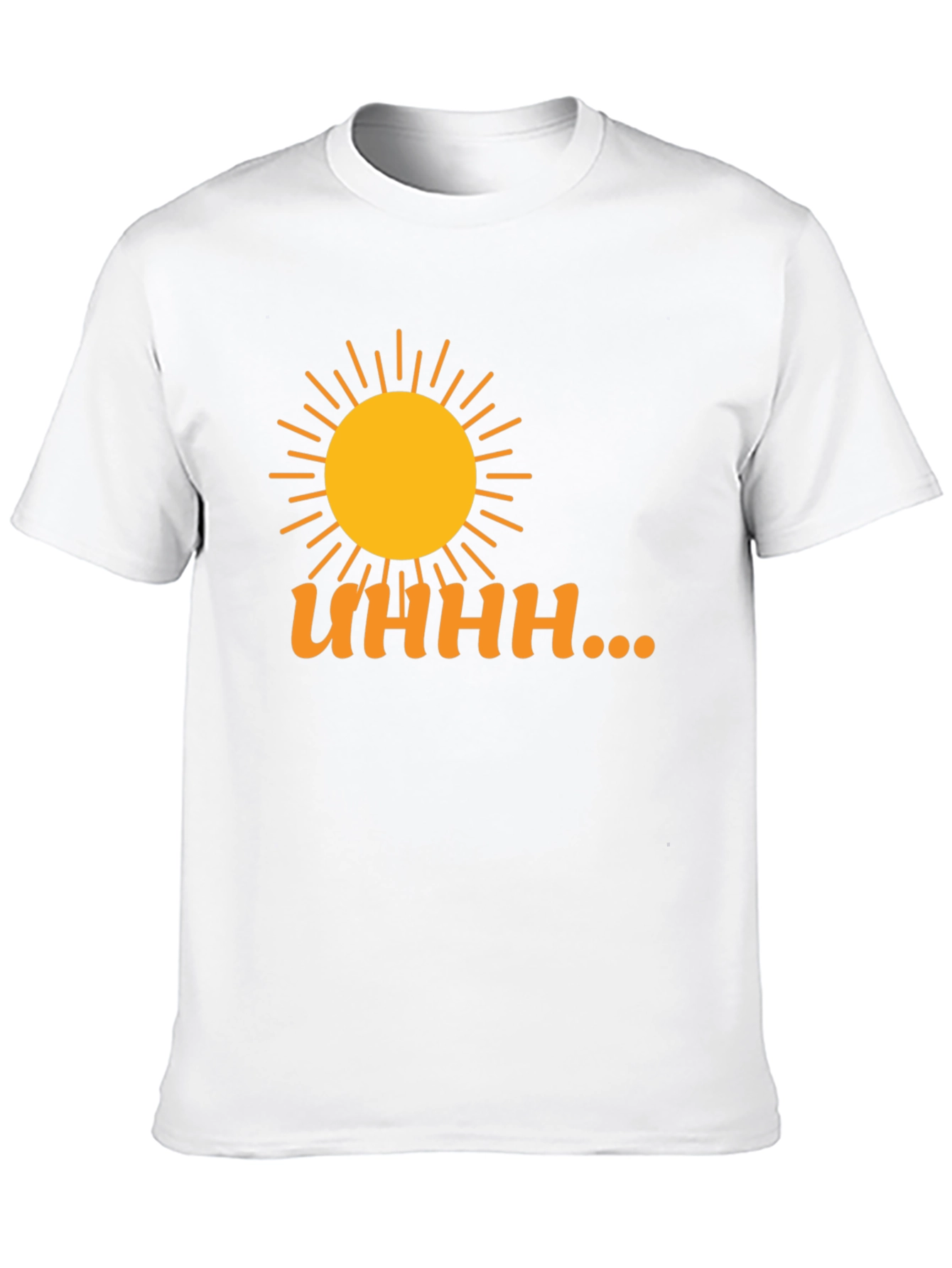 Camiseta Negra Estampada Sol y Humor
