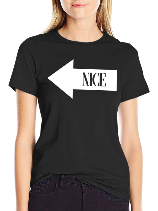 Camiseta Negra con Flecha NICE para Hombre