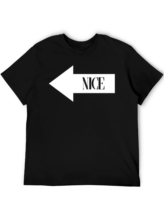 Camiseta Negra con Flecha NICE para Hombre