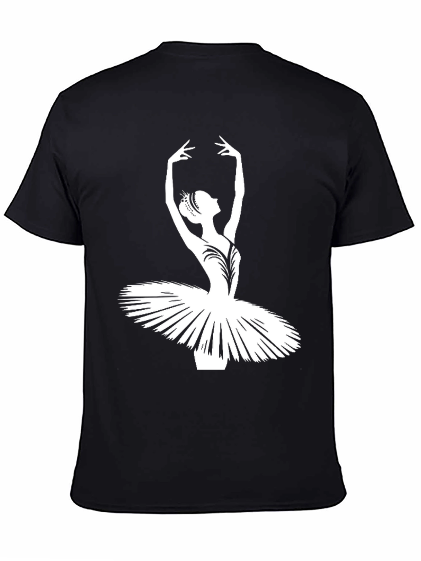 Camiseta Negra con Bailarina Clásica