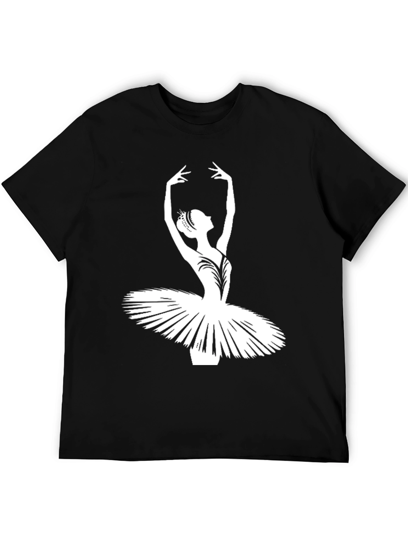 Camiseta Negra con Bailarina Clásica