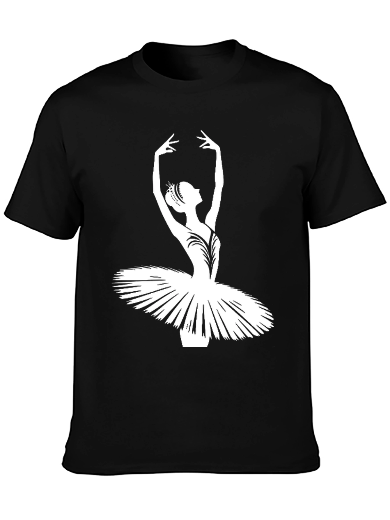 Camiseta Negra con Bailarina Clásica