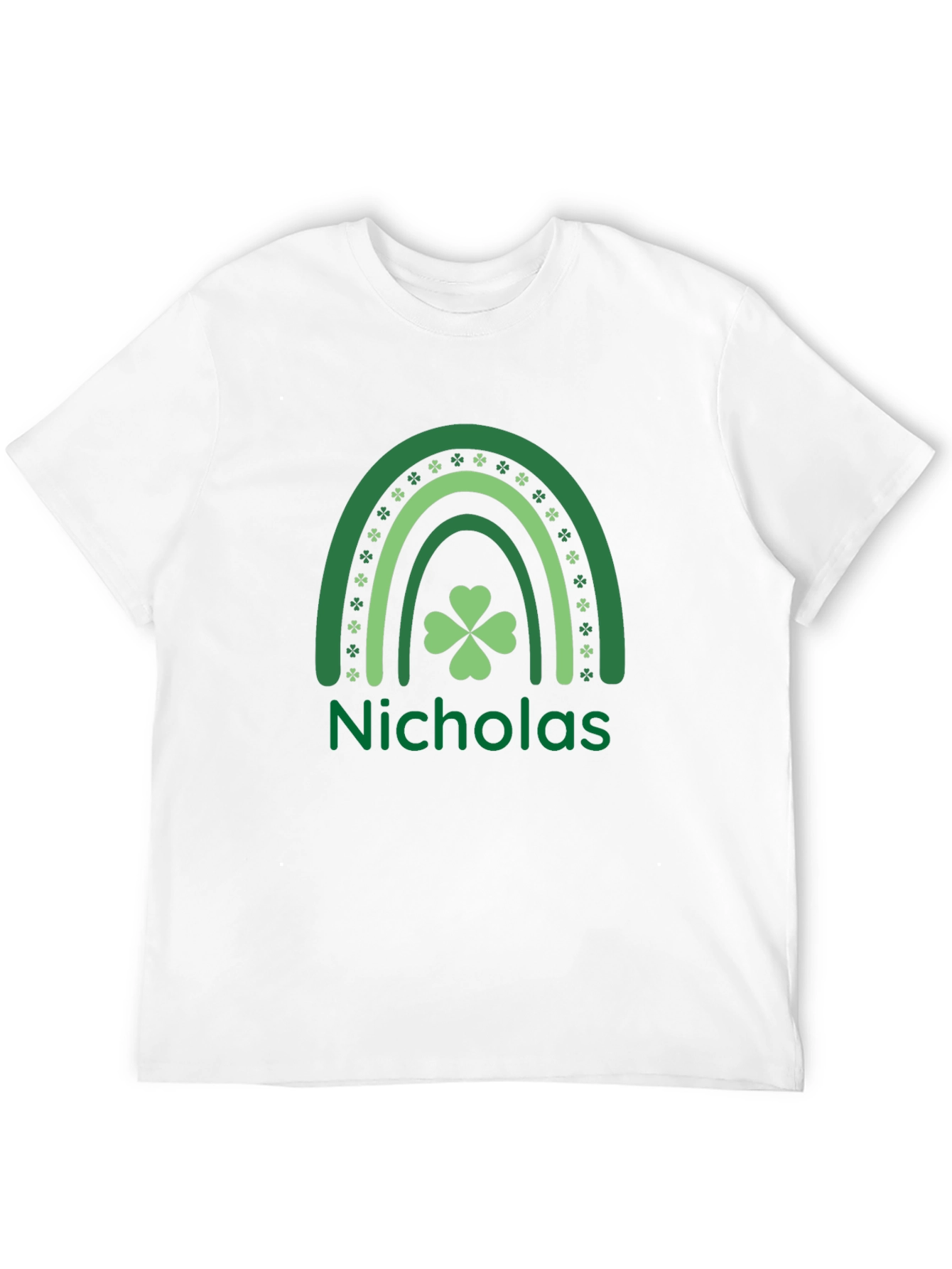 Camiseta negra personalizada San Patricio Nicholas