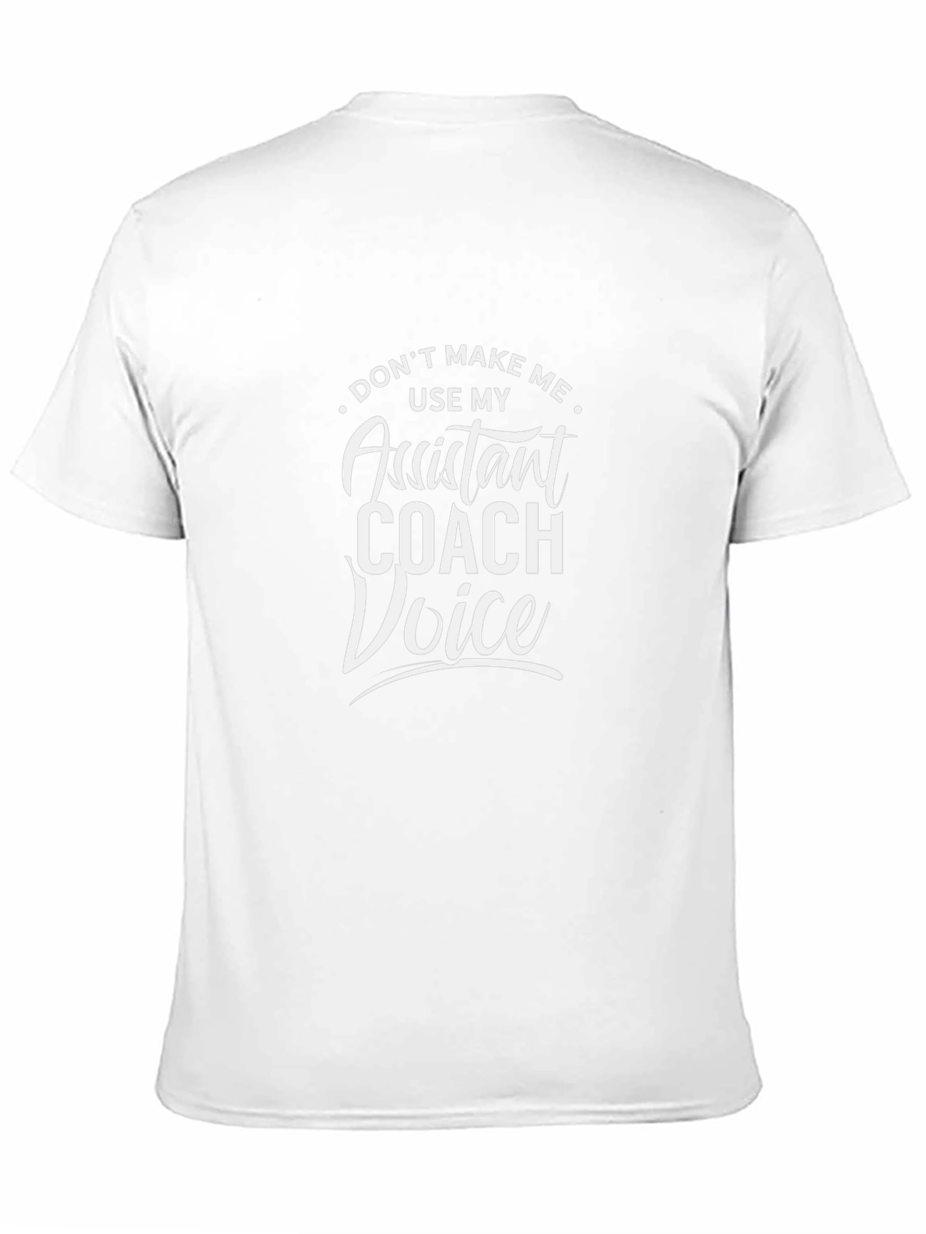 Camiseta Negra Assistant Coach Voice Divertida