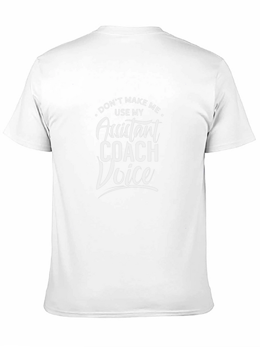 Camiseta Negra Assistant Coach Voice Divertida