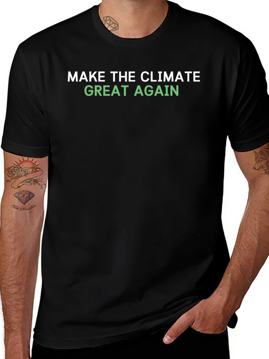 Camiseta Negra: Make Climate Great Again