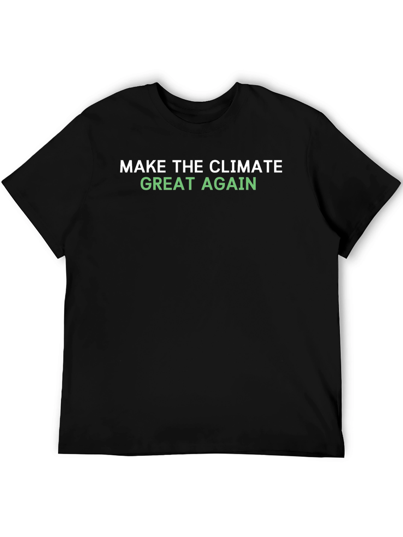 Camiseta Negra: Make Climate Great Again