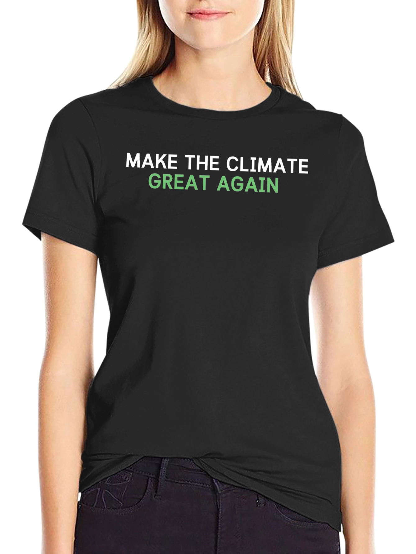 Camiseta Negra: Make Climate Great Again