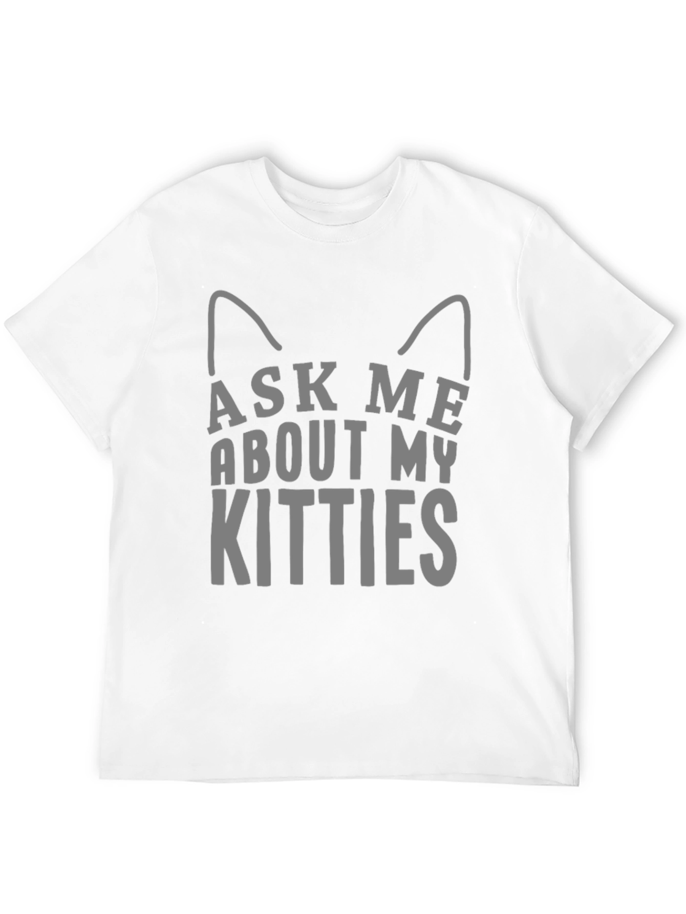 Camiseta Negra Pregúntame por mis Gatitos