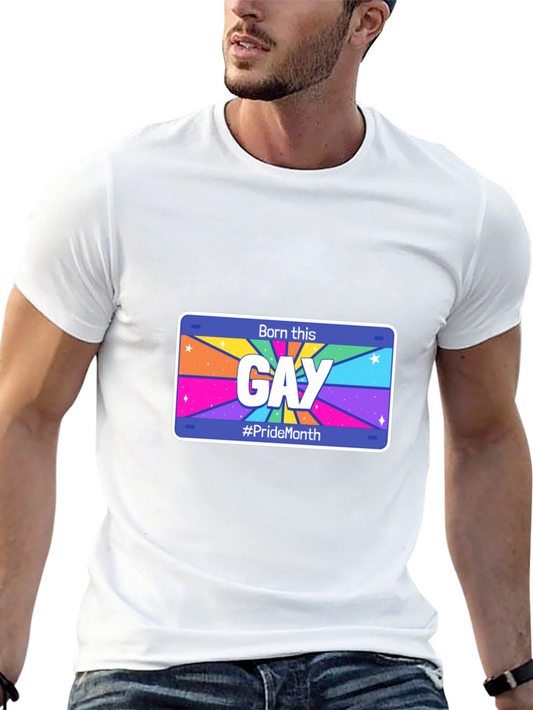 Camiseta Negra con Diseño Orgullo Gay