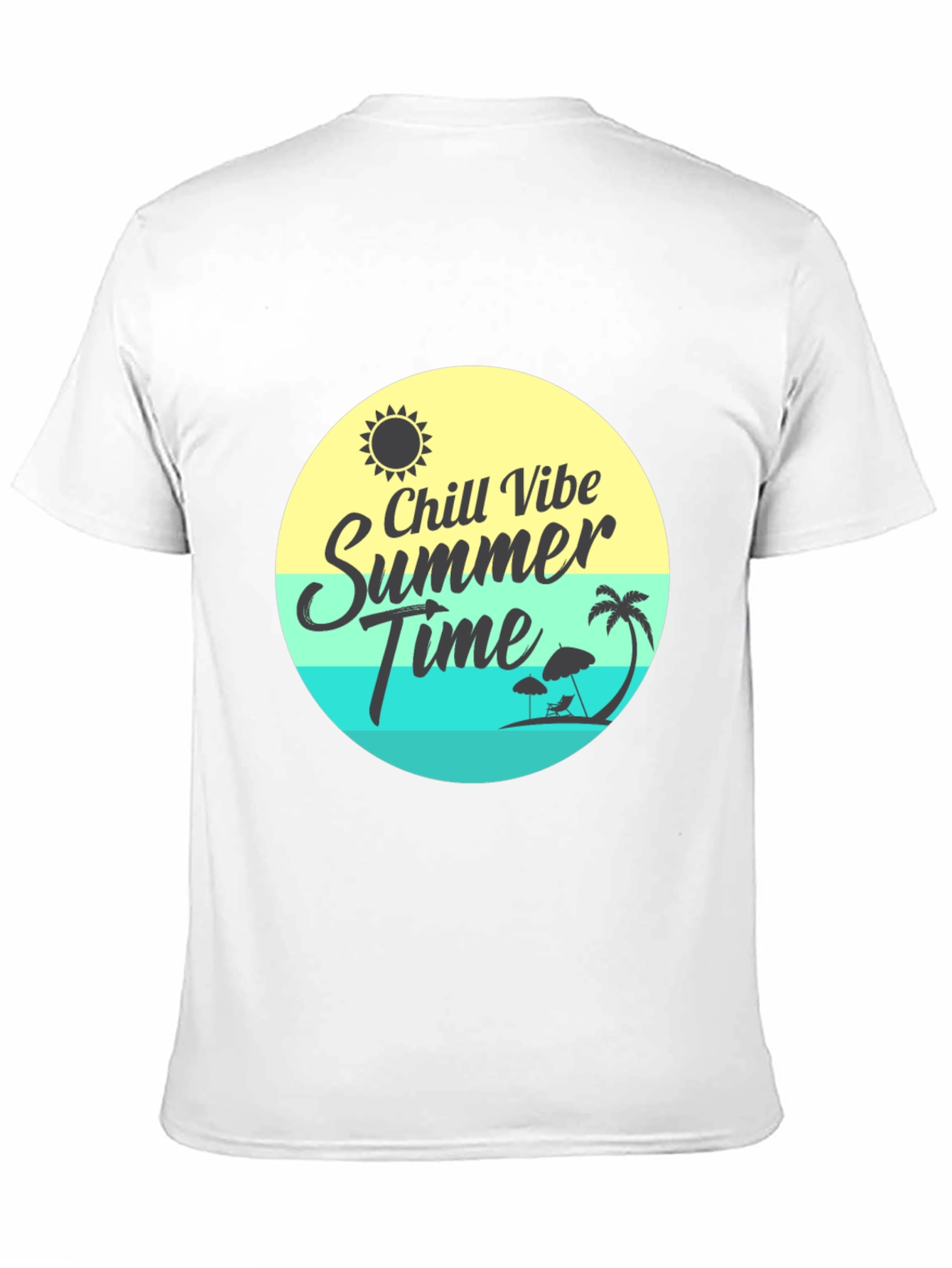 Camiseta Negra Chill Vibe Summer Time