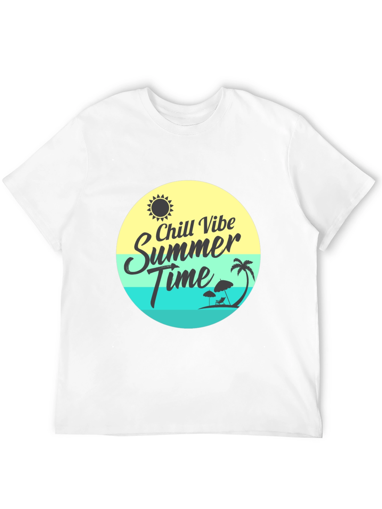 Camiseta Negra Chill Vibe Summer Time