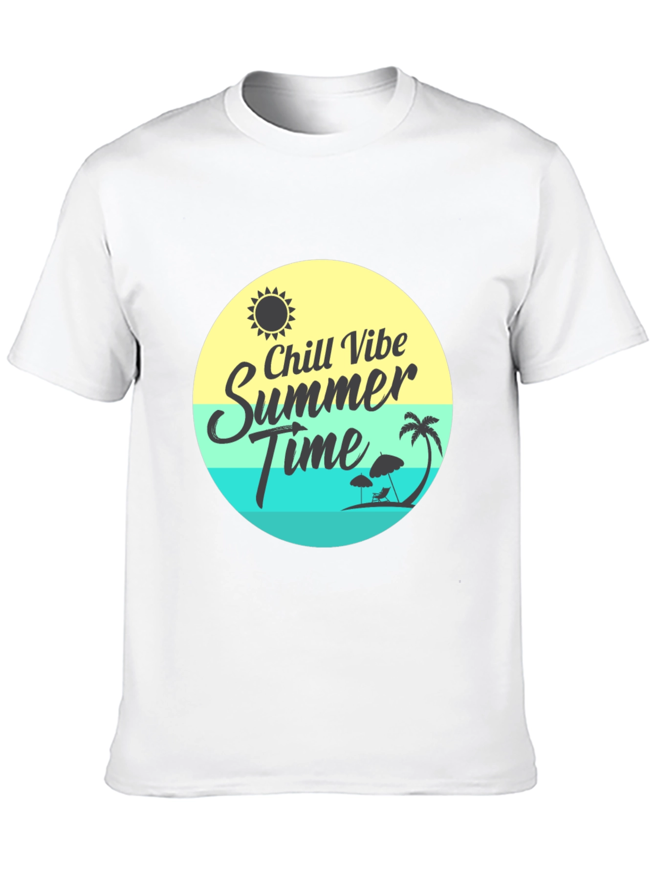 Camiseta Negra Chill Vibe Summer Time