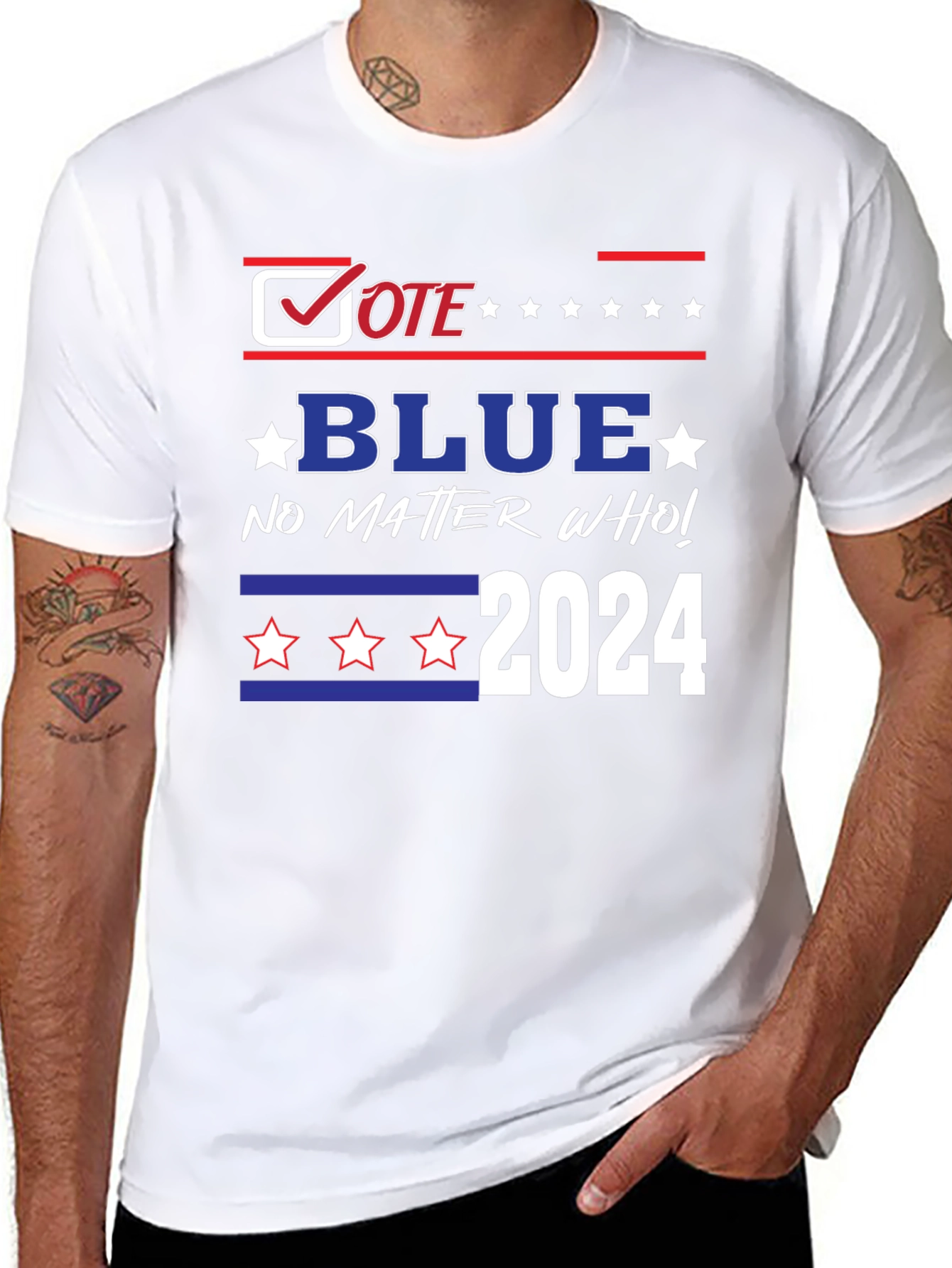 Camiseta Vote Blue 2024