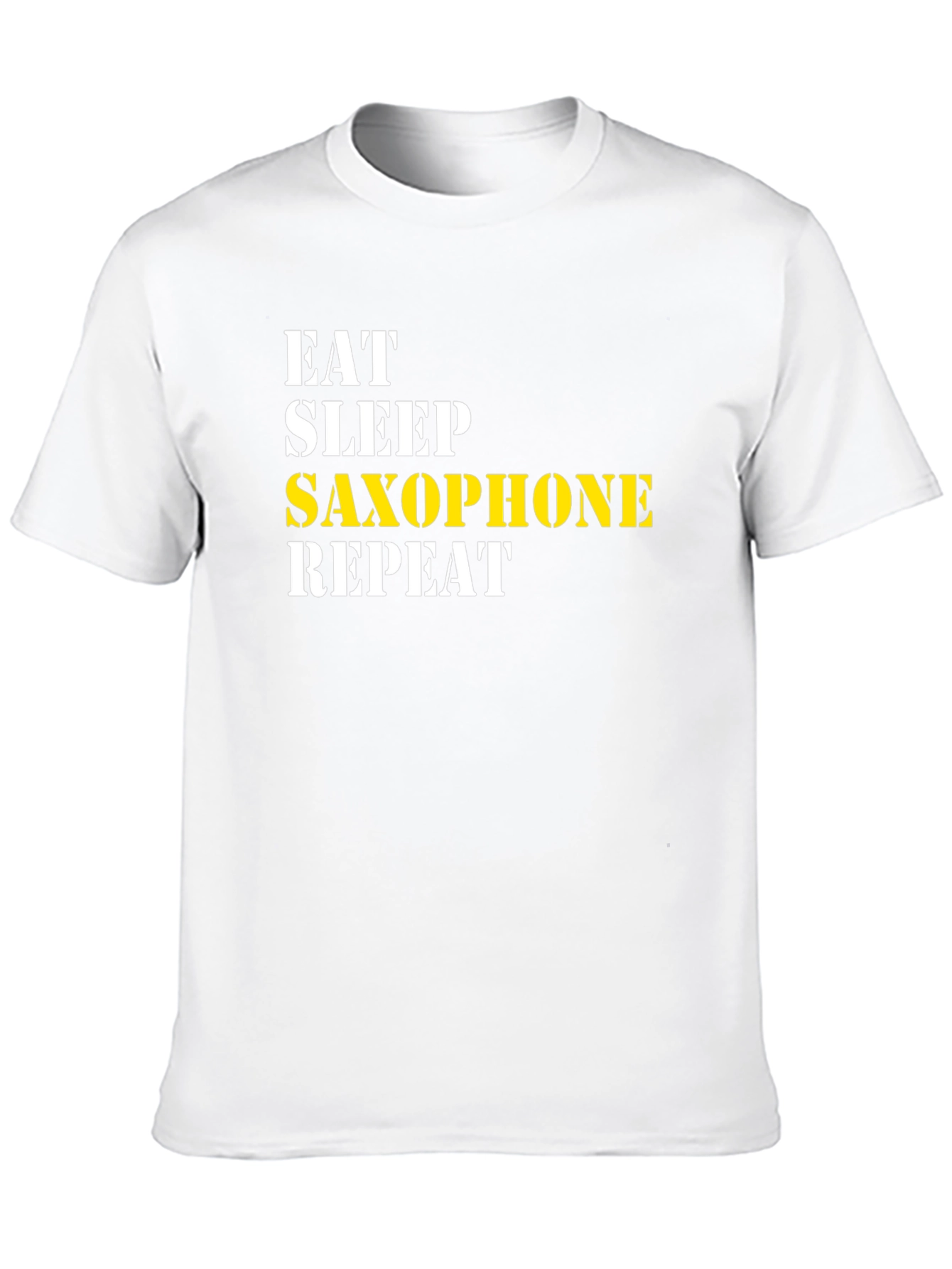 Camiseta Negra - Come Duerme Saxofón Repite
