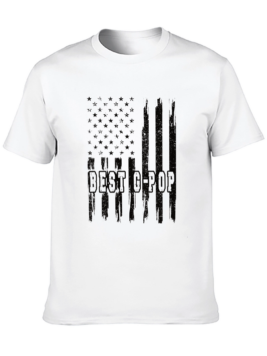 Camiseta Negra Estilo Americano C-POP