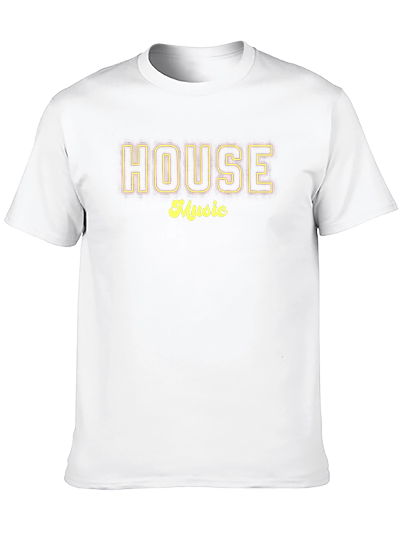 Camiseta Negra House Music - Estilo Urbano