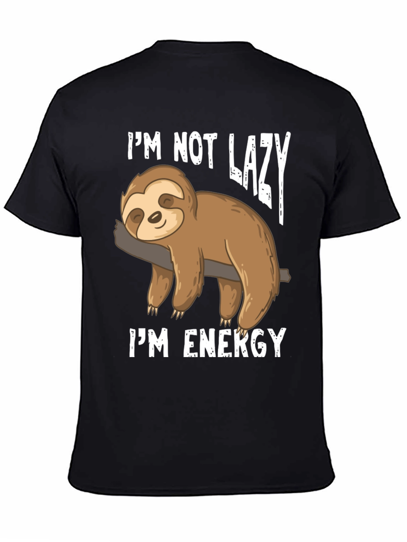 Camiseta Perezosa de Energía para Hombre