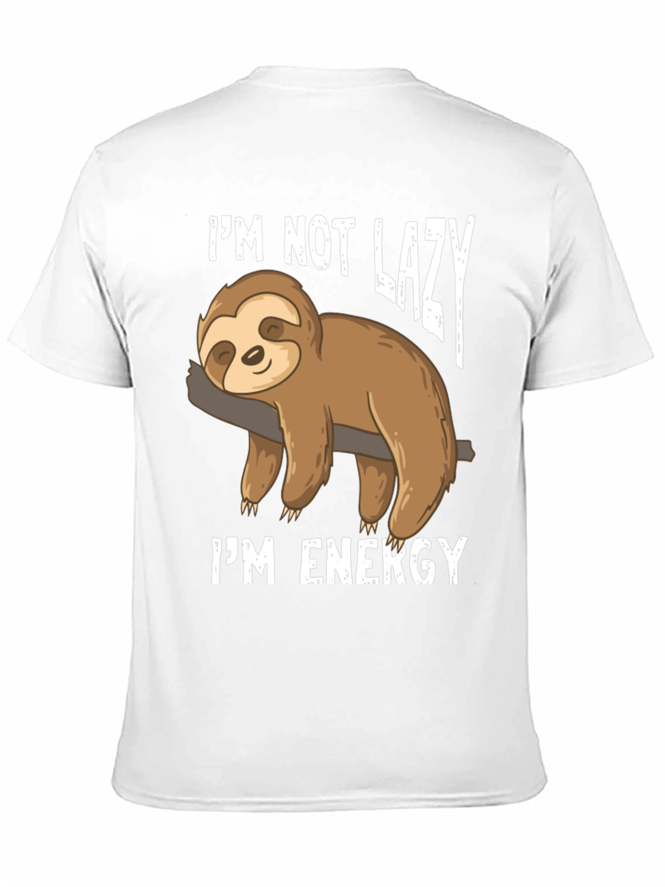 Camiseta Perezosa de Energía para Hombre