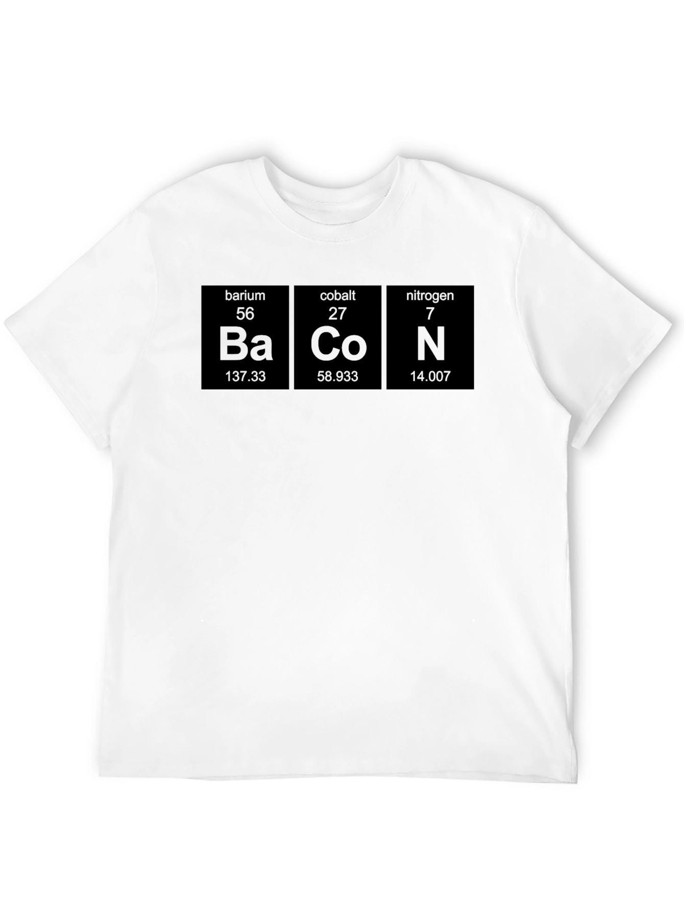 Camiseta Negra Bacon Elementos