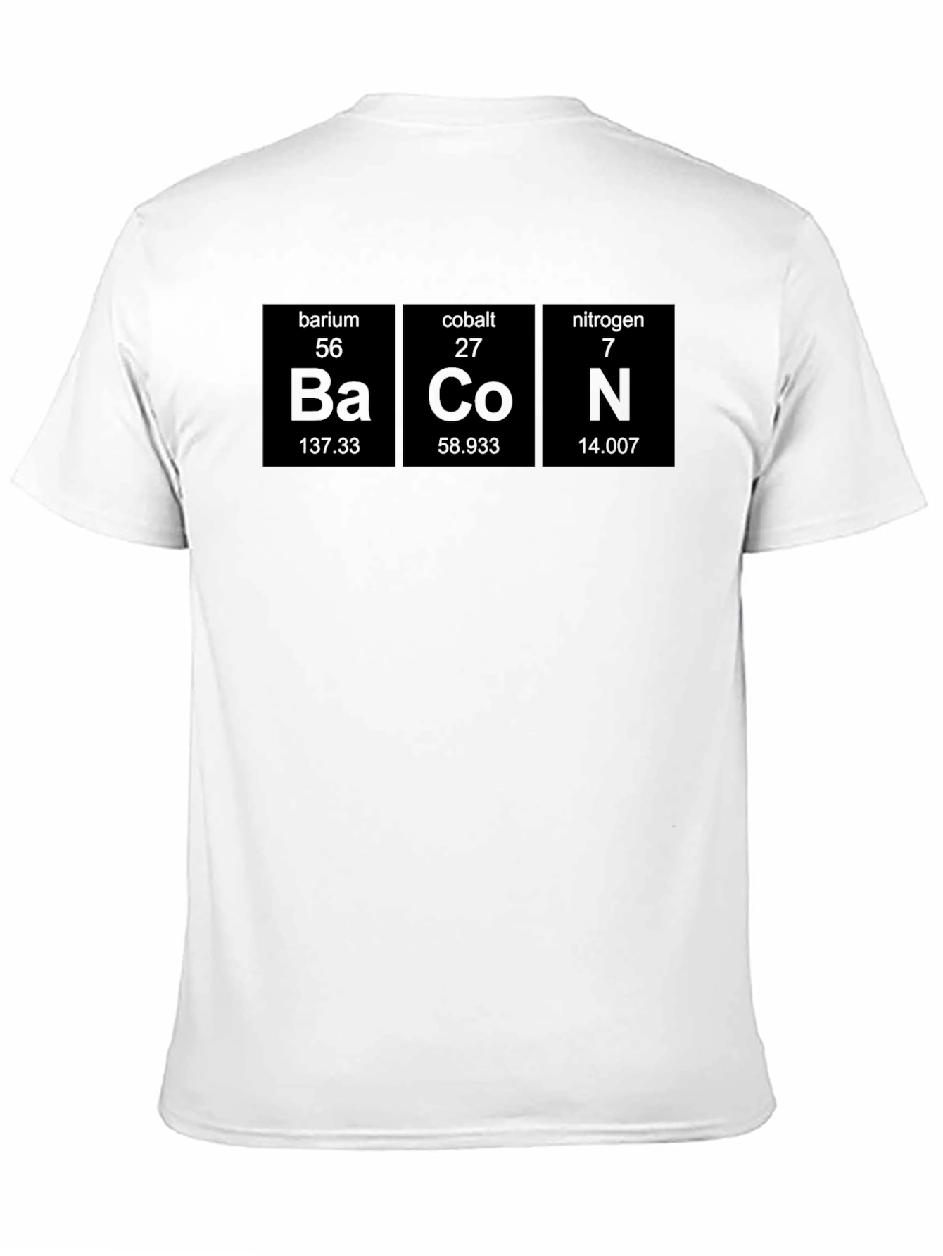 Camiseta Negra Bacon Elementos